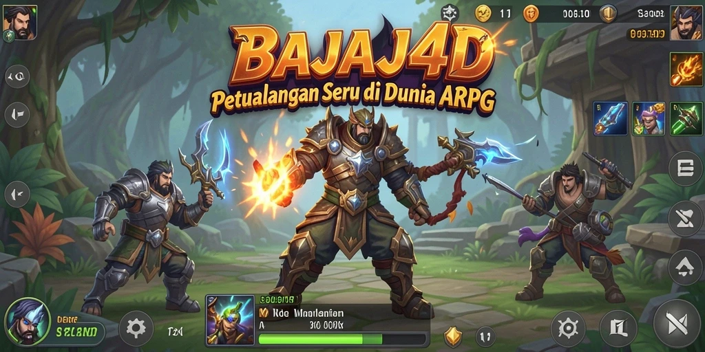 Screenshot menampilkan aksi seru gameplay ARPG BAJAJ4D.