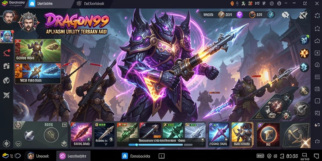 Tampilan antarmuka DRAGON99 yang modern dan fungsional.