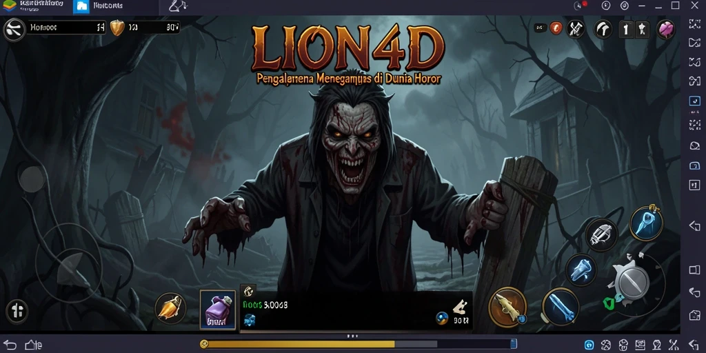 Tampilan gameplay LION4D yang mencekam dan penuh ketegangan.
