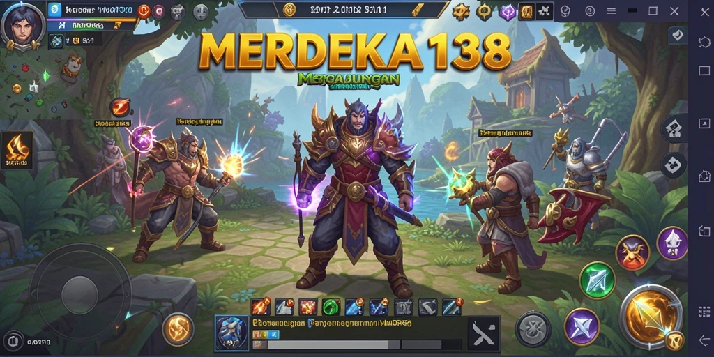 Screenshot gameplay menarik dari MERDEKA138 yang menunjukkan aksi seru MMORPG.