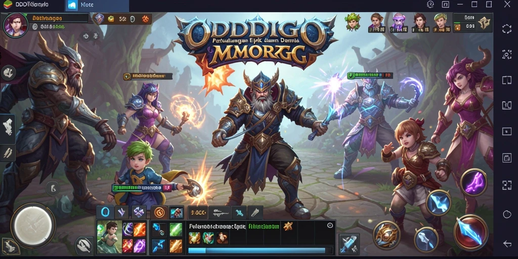 Tampilan epik dari gameplay ODDIGO yang memukau.