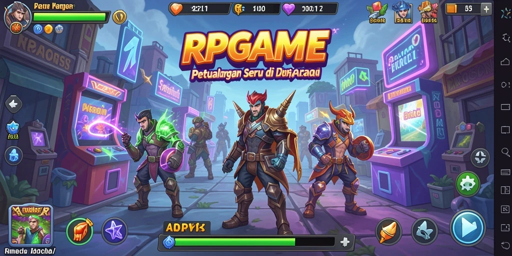 Tampilan gameplay RPGAME yang penuh aksi dan tantangan seru.